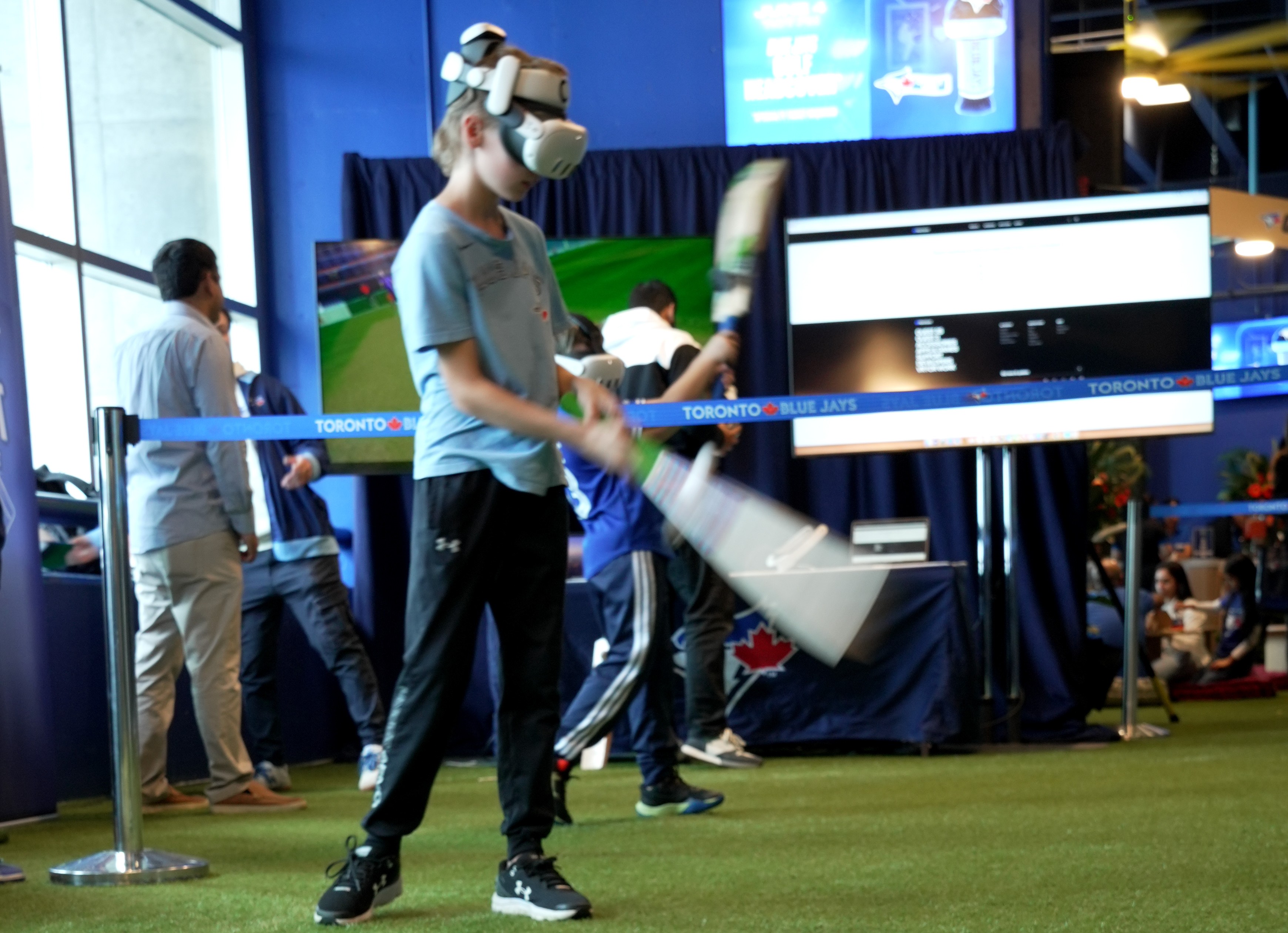 Baseball X at a music festival